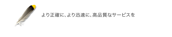 より正確に、より迅速に、そしてより満足を